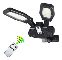 Comprar Lampara Doble Led Solar 80w 6500k Con Sensor De Movimiento