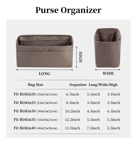 Organizador Para Bolsos Hermes - Insertos Con MĂșltiples Bols