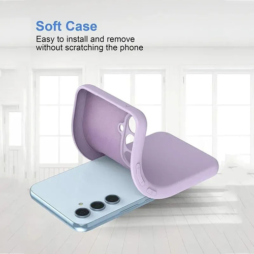Funda Minimalista De Silicona Flexible For Samsung Galaxy