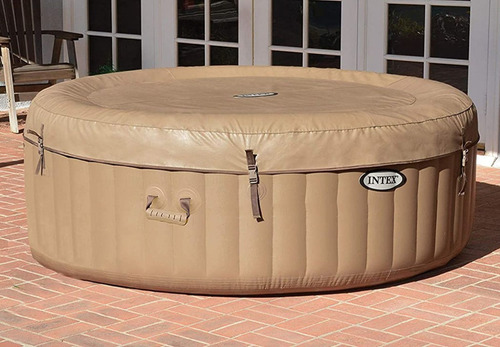 Imagen 4 de 10 de Spa Inflable Intex Burbujas Redondo 196 X 71 Cm 25067/8 Mm