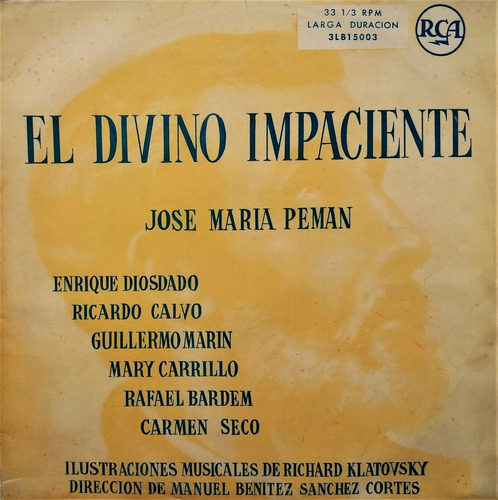 José Maria Peman - El Divino Impaciente 2 Lps Impo Lp 