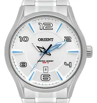 Comprar Relógio Orient Masculino Prateado Mbss1318 S2sx Cor da correia Prata Cor do bisel Prata Cor do fundo Prata