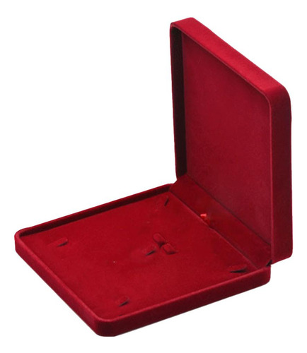 Conjunto De Joyas De Mdf Caja Collar Vino Rojo Tipo 9