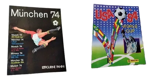 2 Albunes Panini La Nacion Mundial Años 74 94 Impresos