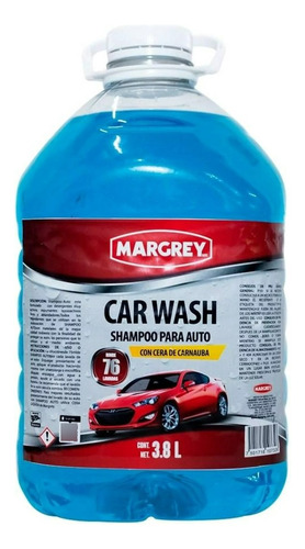 Shampoo Con Cera Para Auto Espumoso - Car Wash Margrey 3.8l