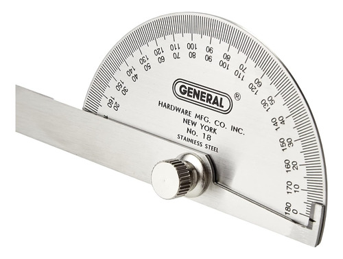 General Tools Transportador Angular De Acero Inoxidable Con