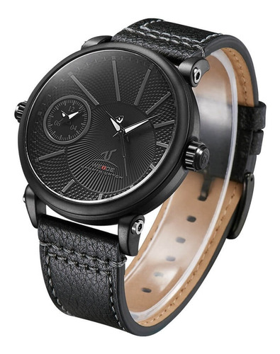Reloj Weide 1508b-2c Acero Inoxidable Black Diseño Militar