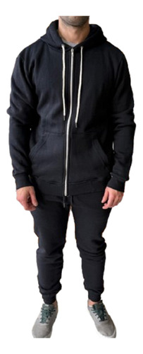 Campera Frisa Hombre Santoleon Lisa Basica