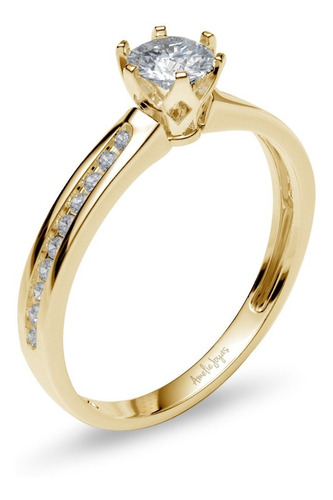 Anillo De Compromiso Exquisite Amelie Joyas Oro 14k