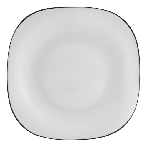 Plato De Postre Square Home Concept De Vidrio Opal 26 Cms