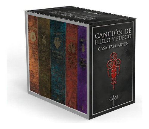 Paquete Juego De Tronos Arte Casa Targaryen: Cinco Libros, De George R. R. Martin. De Bolsillo, Vol. 1. Editorial Penguin Random House, Tapa Blanda, Edición Fantasía En Español, 2024