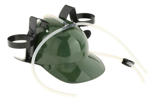 Casco Para Beber Ajustable Con Soporte Para Latas De Paja