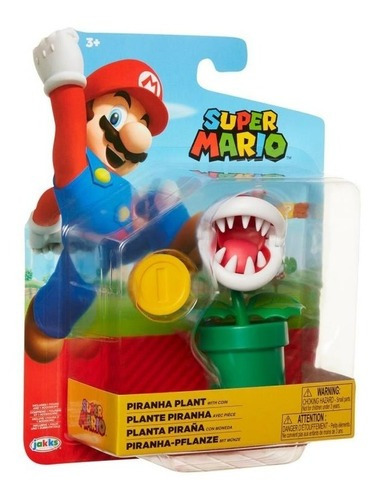 Planta Piraña Con Moneda World Of Nintendo Super Mario