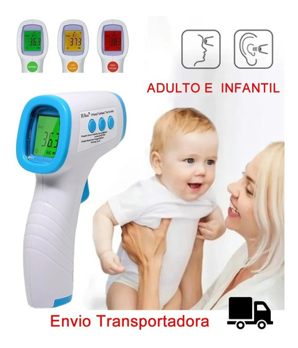 Termômetro Digital Laser Infravermelho Febre De Testa Corpo