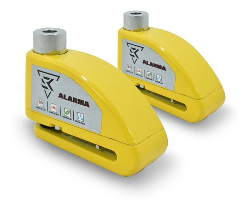 Candados Antirrobo Con Alarma 110db Para Disco Moto 2pz