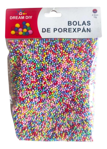 Bolitas De Plumavit Multicolor Oscuro