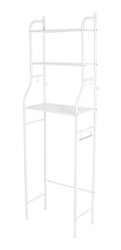 Mueble Organizador Blanco Para Baño 3 Repisas Foset 47907