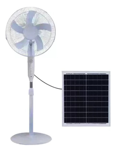 Ventilador De Pedestal Con Panel Solar 