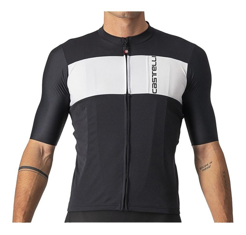 Camisa Ciclismo Castelli Men - Prologo 7 - Light Black -