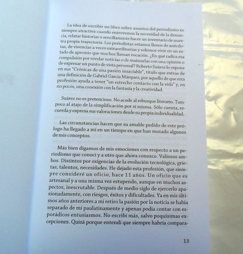 Crónicas D Una Pasión Insaciable Roberto Suarez Autografiado (Usado)