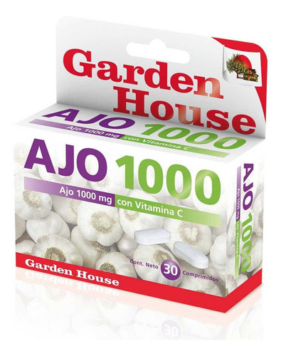 Pack X 3 Unid Suplemento Dietario 30com Ajo 1000+ Garden Ho