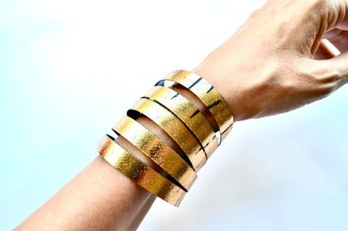 Imagen 3 de 5 de Pack: Collar Brazalete Aros, Diseño Argentino, Moda Urbana