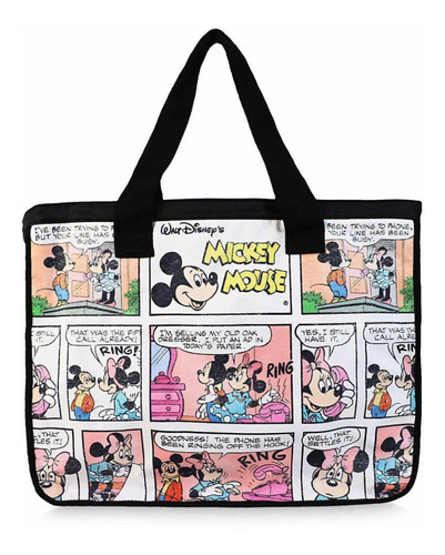 Bolso Mickey Mouse Tira Cómica Tote 40x 52cm Disney Store