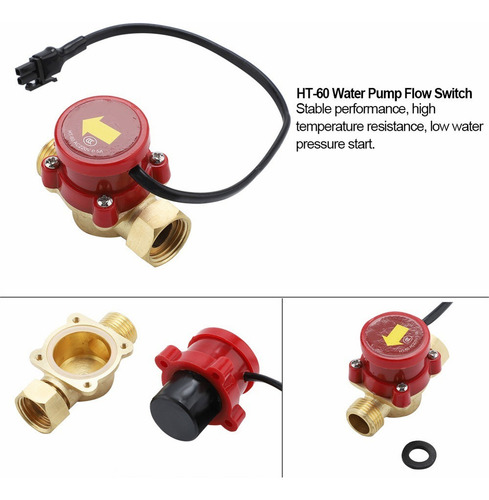 . Interruptor De Flujo De La Bomba Agua Ac220v 0.5a G1/2