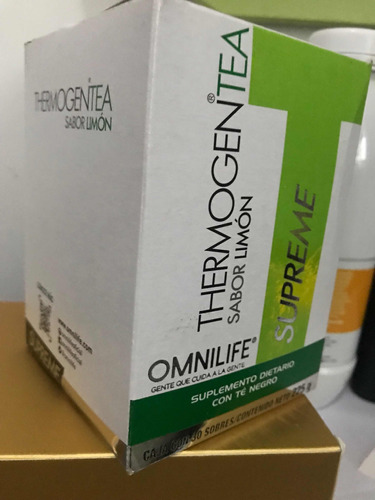 Termogén Té Limón De Omnilife Para Quemar Grasa 