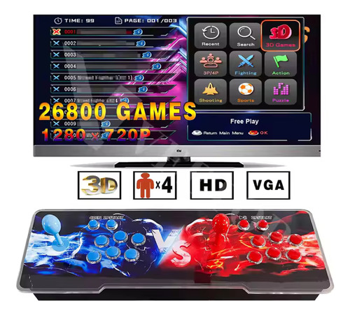Consola Multijuegos Arcade Retro (Usado)