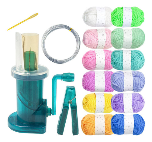 Aruoy Máquina De Tejer Embellish Knitter Hilo De 12 Colores