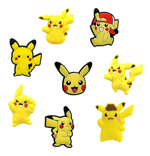 80 Imanes De Pokemon De Pvc Para Refrigerador 3 Cm Pikachu