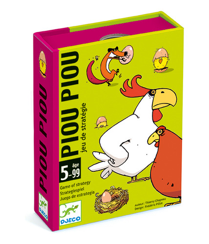 Piou Piou Juego De Cartas Infantil Estrategia Djeco +5 Años