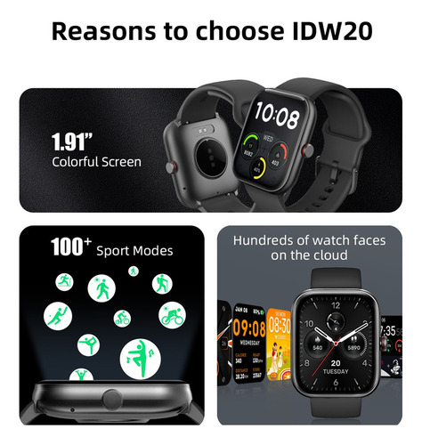 Reloj Inteligente De Frecuencia Cardíaca Con Bluetooth Idw20