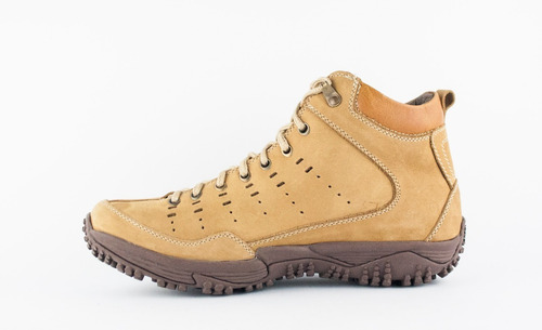 Botas Cuero 100% Impermeables Deportiva Senderismo - Miel