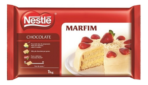 Barra De Chocolate Branco Marfim 1kg Nestlé