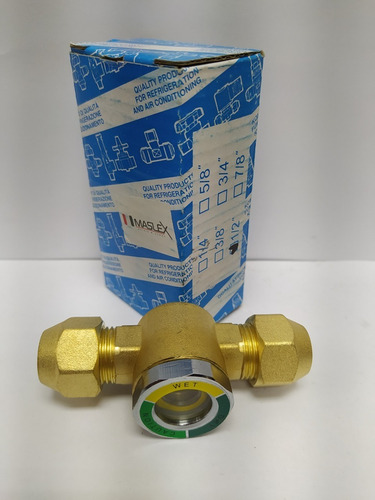 Visor Indicador Líquido Humedad Refrigeración Con Rosca 1/2