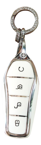 Yan Funda De Tpu For Llave For Coche Byd Blanco Con Llavero