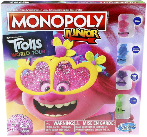 Monopoly Junior Trolls 2 Gira Mundial 