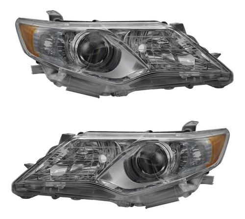 Par Faros Camry 2012-2013-2014 F/cromado Mica/ambar Opt