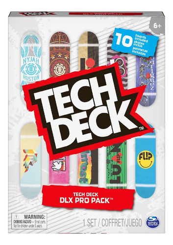 Juguete Tech Deck Dlx Pro Pack 10 Patinetas