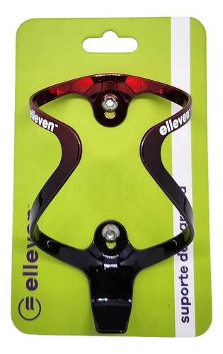 Suporte Garrafa Aluminio T6 Premium Bicolor Preto/vermelho