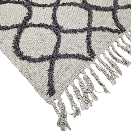 Alfombra De La India Para El Hogar Con Flecos 80 X 50 Cm 50 Cm 80 Cm Infinito Marrón