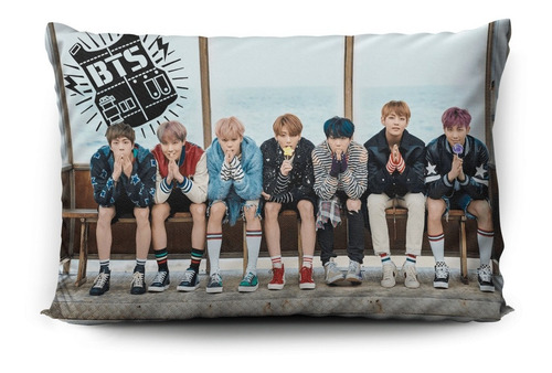 Imagen 2 de 5 de Funda De Almohada Bts 70x45cm Vudú Love
