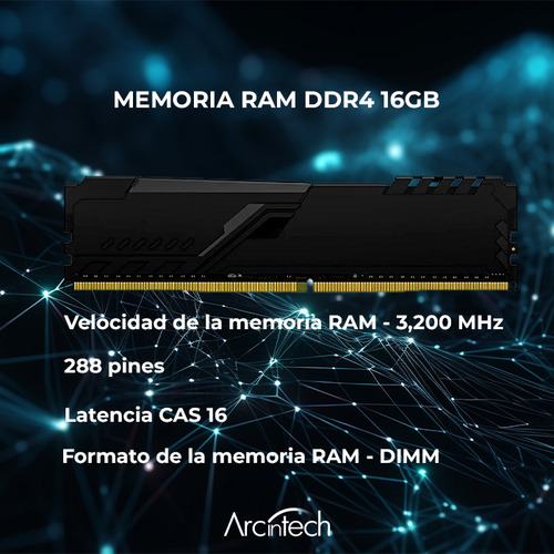 Arcintech Pc Gamer Intel Core I5 12400 12va 16gb 240gb Wifi