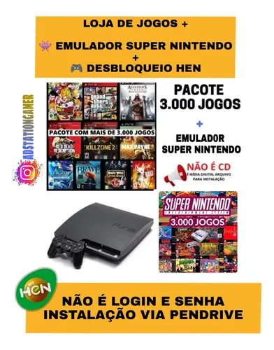 COMO INSTALAR EMULADOR DE SUPER NINTENDO NO PS3 HEN E COLOCAR MAIS