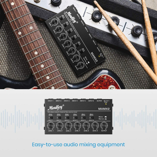 Imagen 6 de 7 de Interfaz De 6 Canales Moukey Grabación Studio Stereo