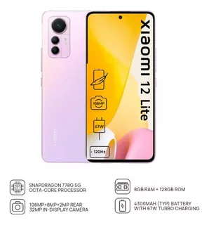 Xiaomi Smartphone 6.55 Amoled Fhd 8gb 128gb 12 Lite - Pink