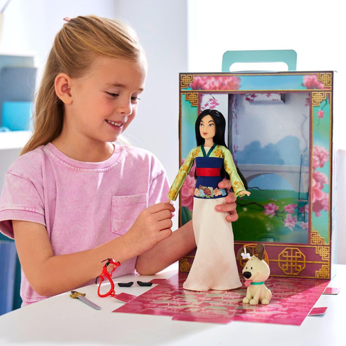 Boneca Disney Store Mulan Story 28 Cm Com Roupa Glitter 3+y