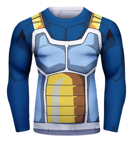 Playera Manga Larga Dragon Ball Vegeta 2k18 Armour Ejercicio